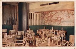 Zebra Room - The Townhouse - Favorite meeting place for Hollywood Stars Postcard