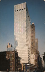 Socony Mobil Building Postcard