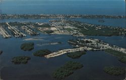 Aerial View of Fort Myers Beach Postcard