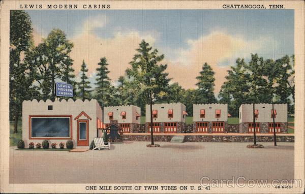 Lewis Modern Cabins Chattanooga Tn Postcard