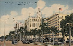 Bayfront Park Hotels Along Biscayne Blvd. Miami, FL Postcard Postcard Postcard