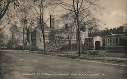 Entrance to Gymnasium - Summit High School Postcard