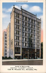 Hotel Abbot Crest Milwaukee, WI Postcard Postcard Postcard