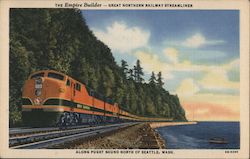 The Empire Builder-Great Northern Railway Streamliner Washington Postcard Postcard Postcard