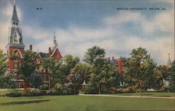 Mercer University Macon, GA Postcard Postcard Postcard