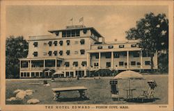 The Hotel Edward Pigeon Cove, MA Postcard Postcard Postcard