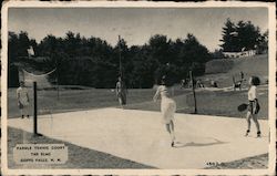 Paddle Tennis Court, The Elms Postcard