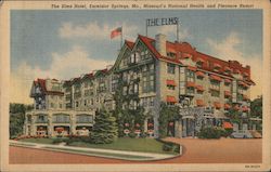 The Elms, Missouri's National Health and Pleasure Resort Postcard