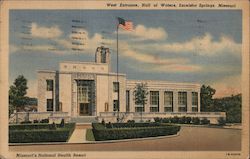 West Entrance, Hall of Waters Postcard