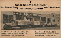 Coast-Dakota Flour Company Warehouse San Francisco, CA Postcard Postcard Postcard