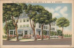 Grand Atlantic Hotel and Cafeteria Ocean Grove, NJ Postcard Postcard Postcard