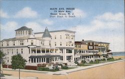 Main Avenue House Ocean Grove, NJ Postcard Postcard Postcard