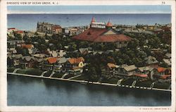 Bird's Eye View of Ocean Grove, NJ New Jersey Postcard Postcard Postcard