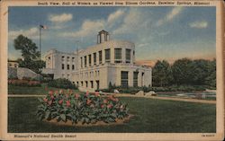 South View, Hall of Waters, As Viewed From Siloam Gardens Postcard