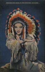 Princess Pale Moon of the Choctaws, Oklahoma Postcard