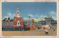 Colonial Village, Chicago World's Fair Illinois Postcard Postcard Postcard