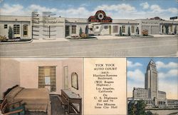 Tick Tock Auto Court Postcard