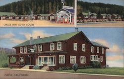 Orick Inn Auto Court Postcard