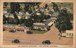 Silver Lake Auto Court Los Angeles, CA Postcard Postcard Postcard