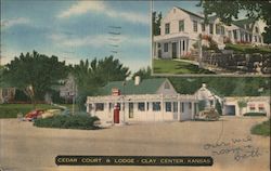 Cedar Court & Lodge Postcard