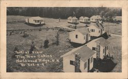 Partial View, Tiny Town Cabins, Rt. 202-4-9 Postcard