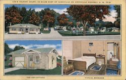 Lee's Tourist Court, 13 Miles East of Nashville on Knoxvill Highway Tennessee Postcard Postcard Postcard