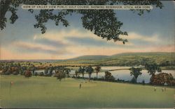 View of Valley View Public Golf Course showing Reservoir Utica, NY Postcard Postcard Postcard