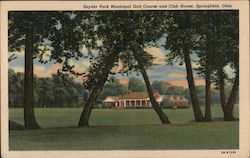 Snyder Park Municipal Golf Course and Club House Postcard