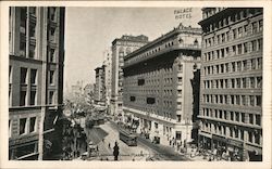 Looking Down Market Street from Third San Francisco, CA Postcard Postcard Postcard