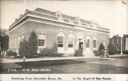 U.S. Post Office, In the Heart of the Ozarks Postcard