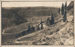 Switchbacks, Scenic (Dirt) HIghway Washington Postcard Postcard Postcard