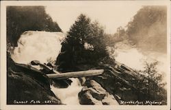 Sunset Falls, Stevens Pass Highway Washington Postcard Postcard Postcard