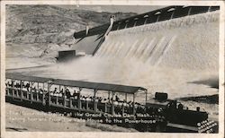 Toonerville Trolley at the Grand Coulee Dam Washington Postcard Postcard Postcard