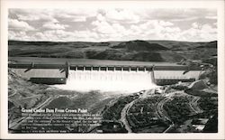 Grand Coulee Dam from Crown Point Washington Postcard Postcard Postcard