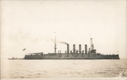 Large Navy Ship Postcard