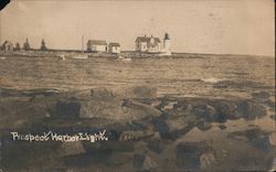 Prospect Harbor Light Maine Postcard Postcard Postcard