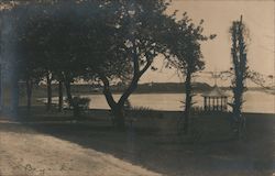 Osterville, Shore Park with Benches and Gazebo Barnstable, MA Postcard Postcard Postcard