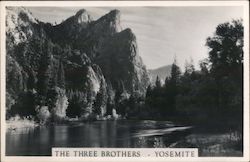 The Three Brothers - Yosemite Postcard