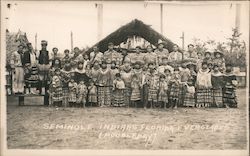 Seminole Indians Florida Everglades Postcard Postcard Postcard