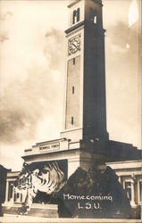 Homecoming L.S.U. Tiger, Memorial Tower Postcard