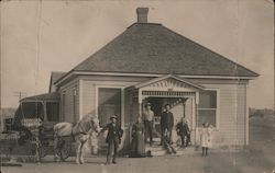 People in Front of House, With Horse & Buggy Family Portaits Postcard Postcard Postcard