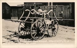 Old Hand Powered Fire Engine, Weaverville Fire Department California Postcard Postcard Postcard