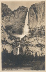 Yosemite Falls, 2600 Ft. Postcard