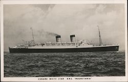 Cunard White Star RMS Mauretania Boats, Ships Postcard Postcard Postcard