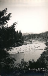 Russian River and Beach Postcard