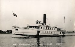 Steamer Pokanoket on St John's River Postcard