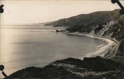 View of Pacific Ocean California Postcard Postcard Postcard