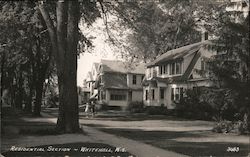 Residential Section Postcard