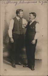 A Portrait of Two Men - Canada Postcard Postcard Postcard