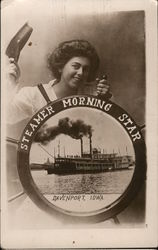 Steamer Morning Star Postcard